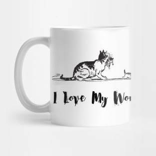 I Love My Wonderful Girlfriend cute cats - Girlfriend day Mug